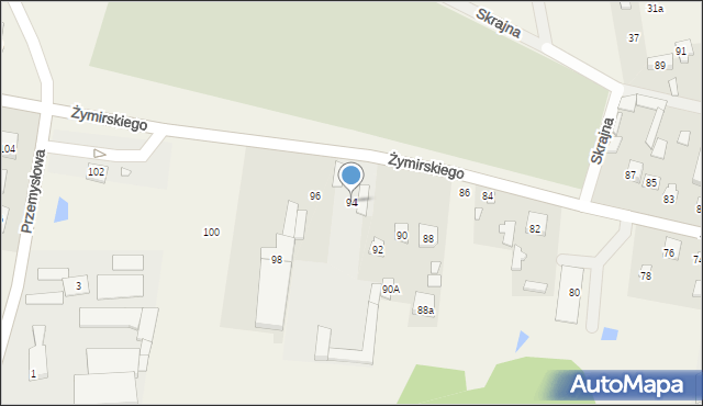 Klembów, Żymirskiego Franciszka, gen., 94, mapa Klembów