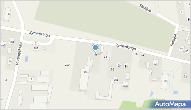 Klembów, Żymirskiego Franciszka, gen., 96, mapa Klembów
