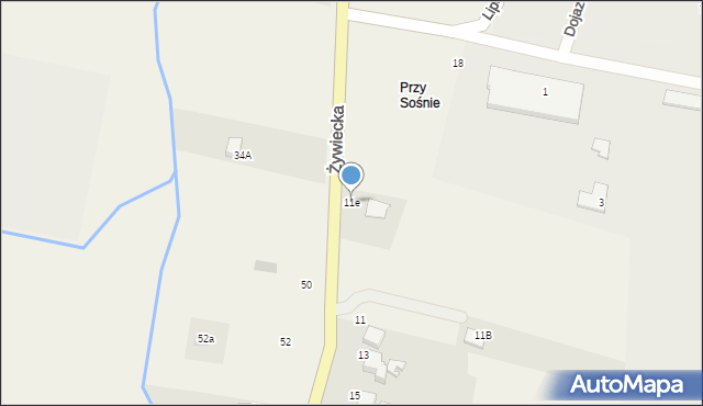 Kobiernice, Żywiecka, 11e, mapa Kobiernice