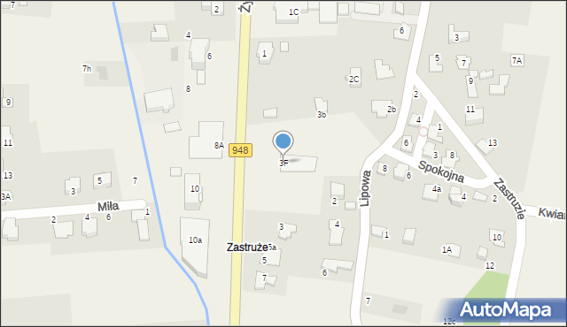 Kobiernice, Żywiecka, 3F, mapa Kobiernice