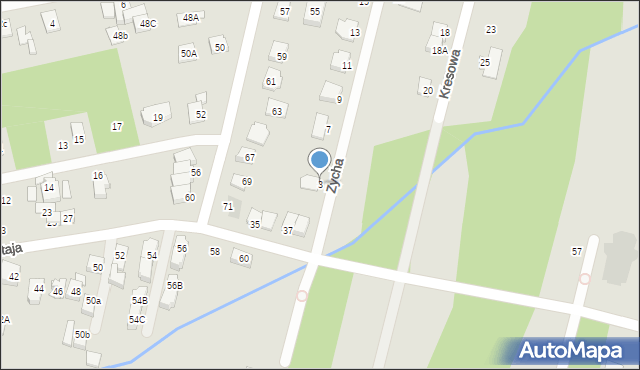 Kobyłka, Zycha Sylwestra, ks., 3, mapa Kobyłka