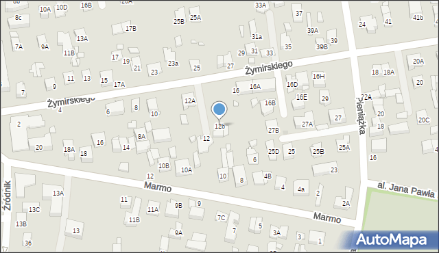 Kobyłka, Żymirskiego Franciszka, gen., 12b, mapa Kobyłka