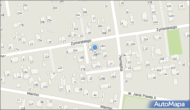 Kobyłka, Żymirskiego Franciszka, gen., 16E, mapa Kobyłka