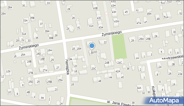 Kobyłka, Żymirskiego Franciszka, gen., 20, mapa Kobyłka