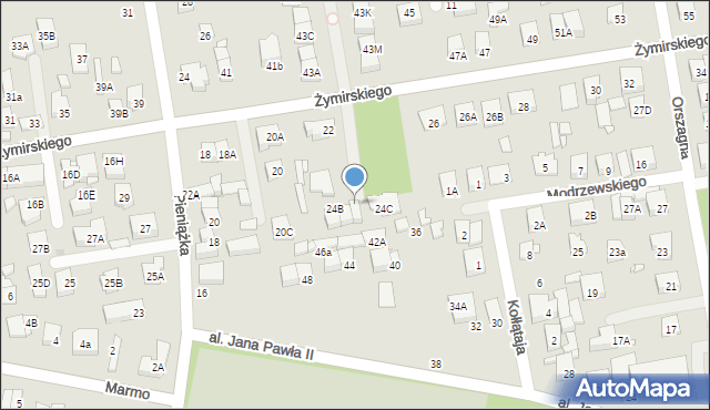 Kobyłka, Żymirskiego Franciszka, gen., 24D, mapa Kobyłka