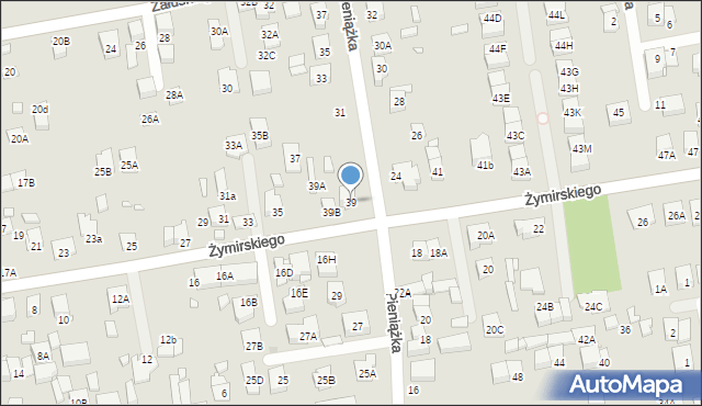 Kobyłka, Żymirskiego Franciszka, gen., 39, mapa Kobyłka