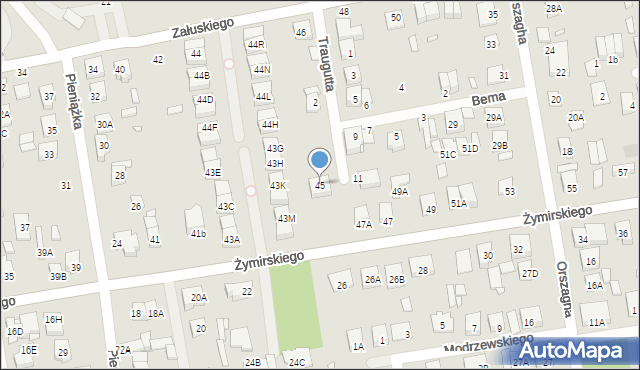 Kobyłka, Żymirskiego Franciszka, gen., 45, mapa Kobyłka