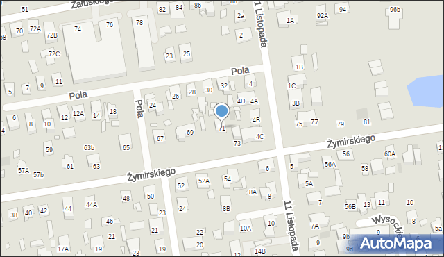 Kobyłka, Żymirskiego Franciszka, gen., 71, mapa Kobyłka