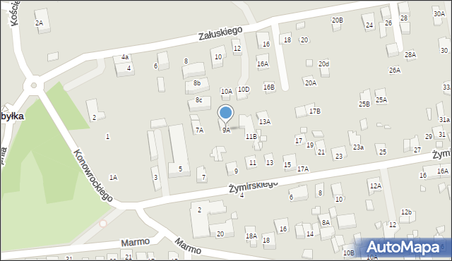 Kobyłka, Żymirskiego Franciszka, gen., 9A, mapa Kobyłka