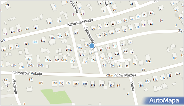 Kolbuszowa, Żytkowskiego, prof., 17, mapa Kolbuszowa