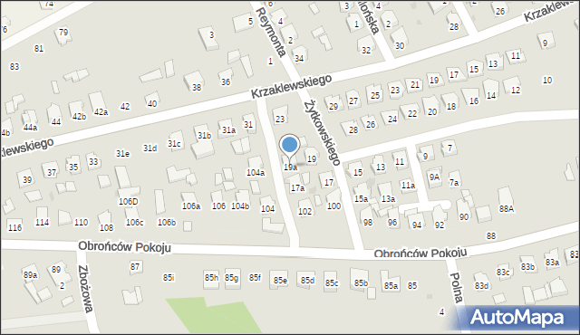 Kolbuszowa, Żytkowskiego, prof., 19a, mapa Kolbuszowa