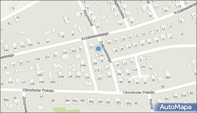 Kolbuszowa, Żytkowskiego, prof., 21, mapa Kolbuszowa