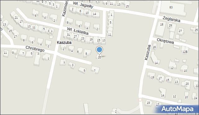 Konin, Zygmunta Augusta, 10, mapa Konina