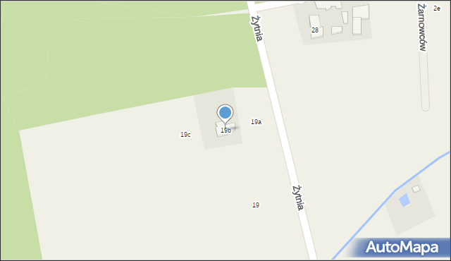 Kosów, Żytnia, 19b, mapa Kosów