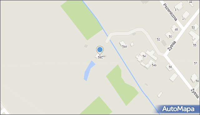 Koszalin, Żytnia, 54C, mapa Koszalina