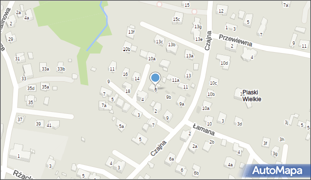 Kraków, Zyndrama z Maszkowic, 6, mapa Krakowa