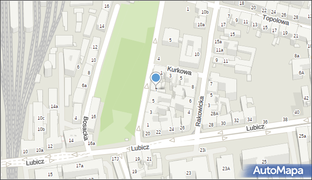 Kraków, Zygmunta Augusta, 7, mapa Krakowa