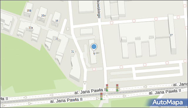 Kraków, Życzkowskiego Michała, prof., 5, mapa Krakowa