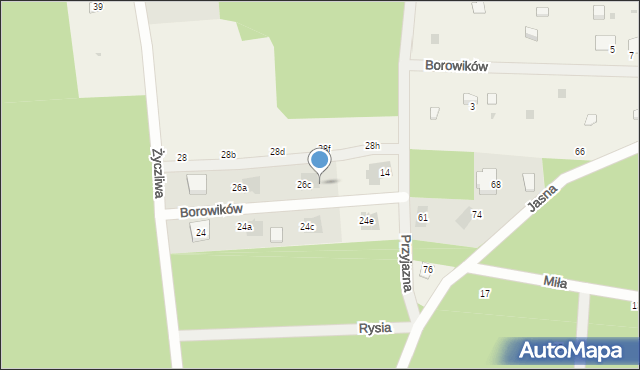 Krzywiec, Życzliwa, 26d, mapa Krzywiec