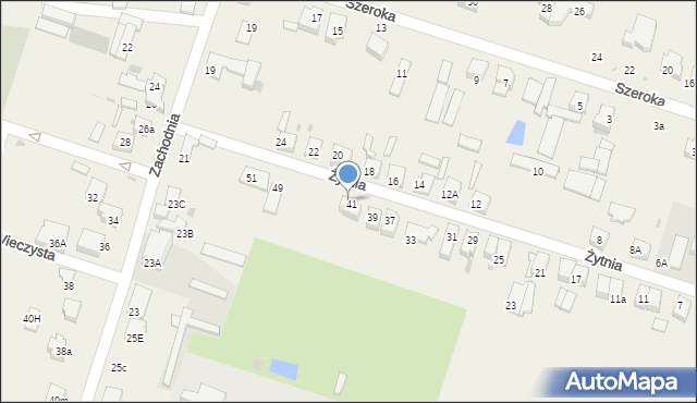 Ksawerów, Żytnia, 43, mapa Ksawerów