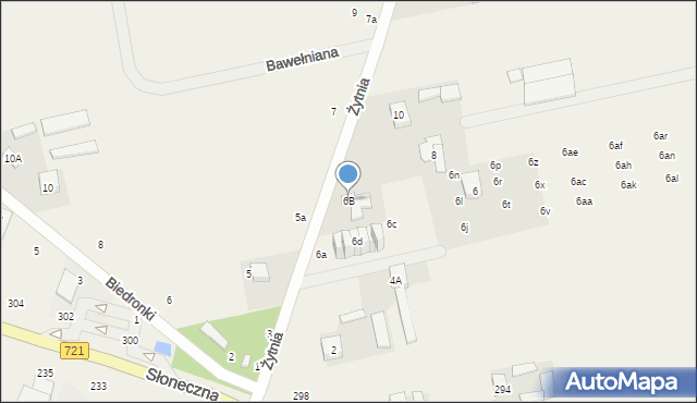 Lesznowola, Żytnia, 6B, mapa Lesznowola