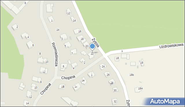 Lidzbark Warmiński, Żytnia, 22, mapa Lidzbark Warmiński