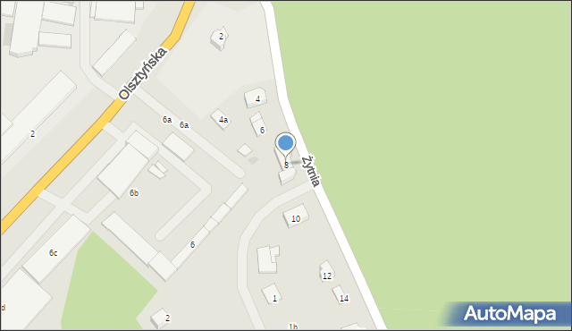 Lidzbark Warmiński, Żytnia, 8, mapa Lidzbark Warmiński