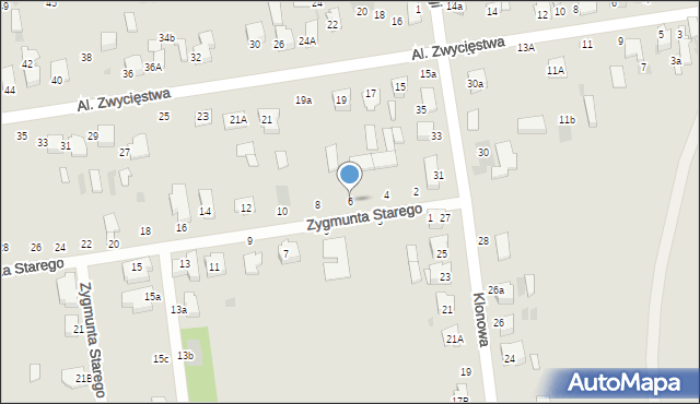 Lubartów, Zygmunta I Starego, 6, mapa Lubartów