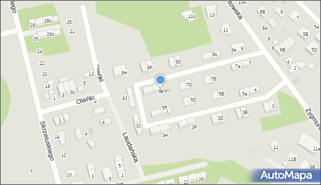 Marki, Zygmuntowska, 7F, mapa Marki