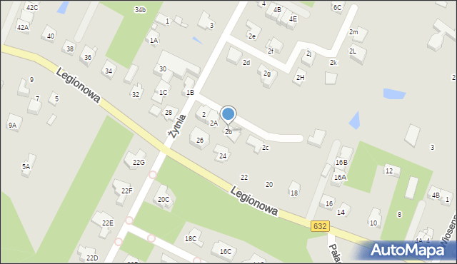 Marki, Żytnia, 2b, mapa Marki