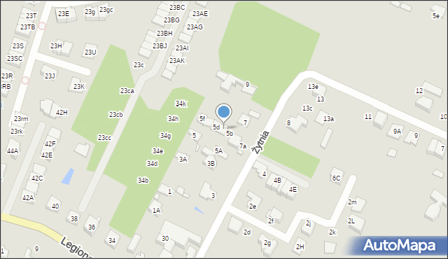 Marki, Żytnia, 5c, mapa Marki