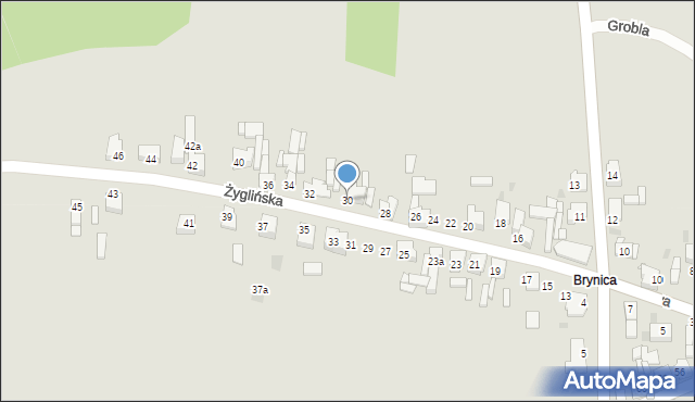 Miasteczko Śląskie, Żyglińska, 30, mapa Miasteczko Śląskie