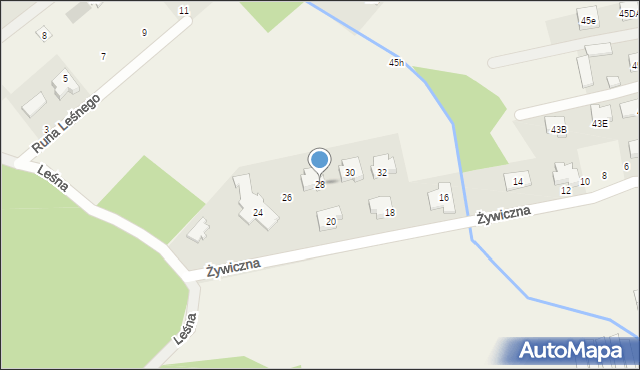 Michałów-Grabina, Żywiczna, 28, mapa Michałów-Grabina