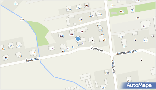 Michałów-Grabina, Żywiczna, 6, mapa Michałów-Grabina