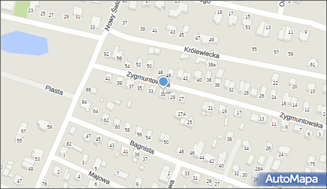 Mińsk Mazowiecki, Zygmuntowska, 31, mapa Mińsk Mazowiecki