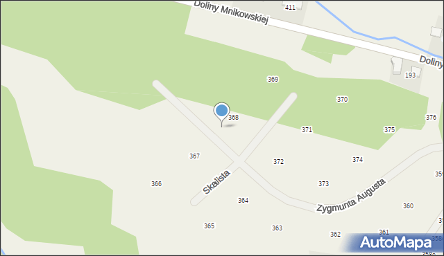 Mników, Zygmunta Augusta, 20, mapa Mników