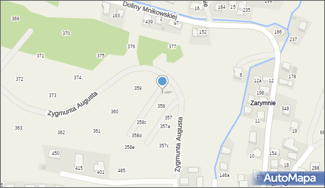 Mników, Zygmunta Augusta, 33, mapa Mników