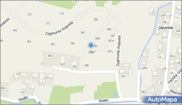 Mników, Zygmunta Augusta, 43, mapa Mników