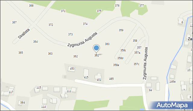 Mników, Zygmunta Augusta, 49, mapa Mników