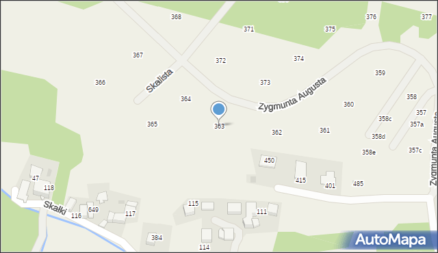 Mników, Zygmunta Augusta, 55, mapa Mników