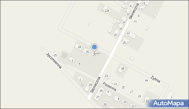 Nowe Oborzyska, Żytnia, 32, mapa Nowe Oborzyska