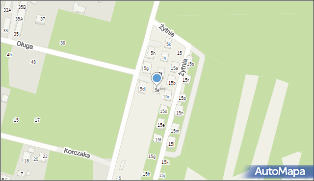 Ossów, Żytnia, 27, mapa Ossów