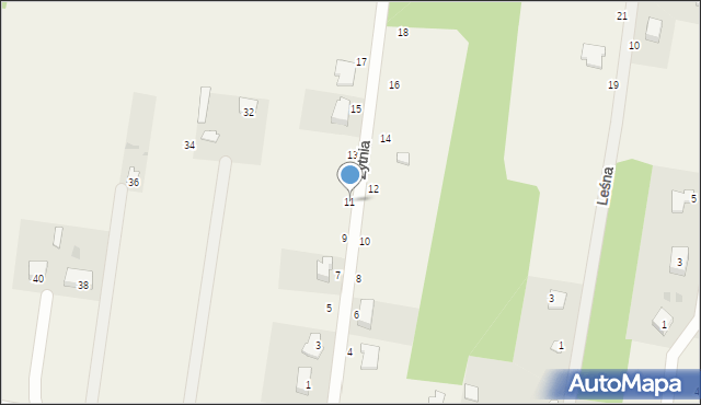 Paprotnia, Żytnia, 11, mapa Paprotnia