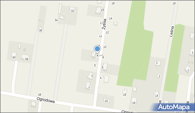 Paprotnia, Żytnia, 7, mapa Paprotnia