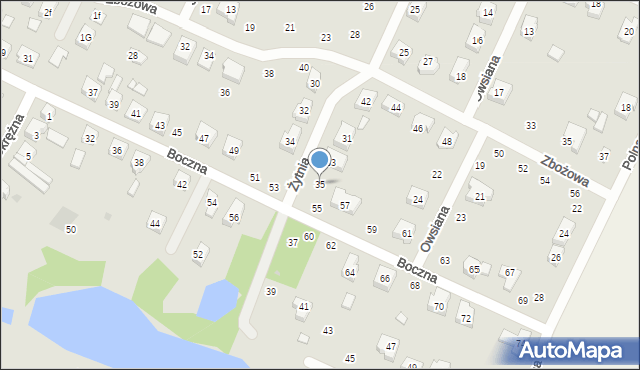 Pobiedziska, Żytnia, 35, mapa Pobiedziska