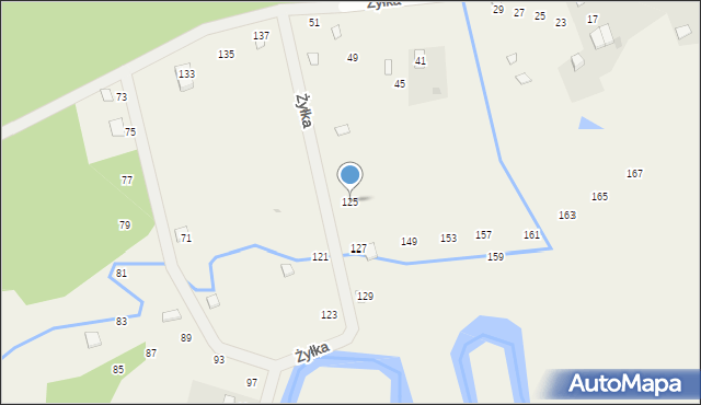 Potępa, Żyłka, 125, mapa Potępa