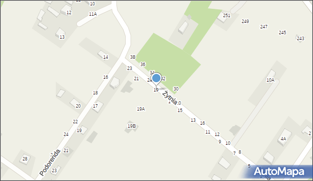 Pysznica, Żytnia, 19, mapa Pysznica