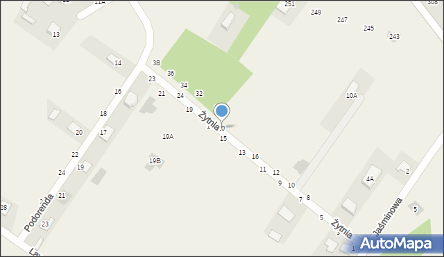 Pysznica, Żytnia, 20, mapa Pysznica