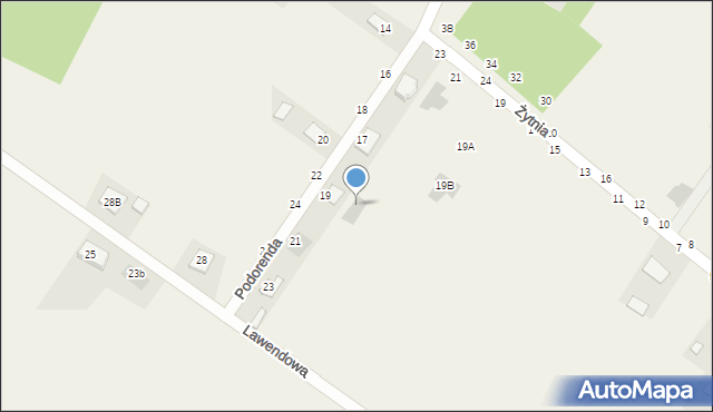 Pysznica, Żytnia, 21b, mapa Pysznica