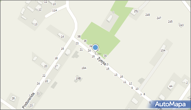 Pysznica, Żytnia, 22, mapa Pysznica